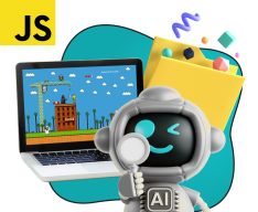 Язык программирования JavaScript + AI. Проектное обучение + геймификация + AI-помощники - КИБЕРшкола программирования для детей, компьютерные курсы для школьников, начинающих и подростков - KIBERone г. Краснодар