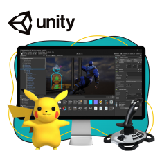 Мир игр на Unity 2D на популярном движке + AI-помощники - КИБЕРшкола программирования для детей, компьютерные курсы для школьников, начинающих и подростков - KIBERone г. Краснодар