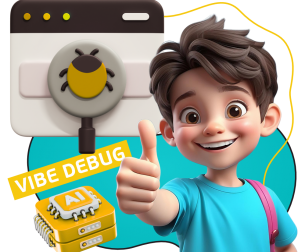 Тестирование & Vibe Debug. Охотники за багами - КИБЕРшкола программирования для детей, компьютерные курсы для школьников, начинающих и подростков - KIBERone г. Краснодар